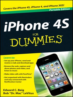 cover image of iPhone 4S For Dummies